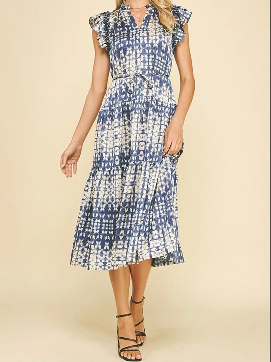 Pinch Dresses & Skirts - PINCH TAYTUM PRINTED TIERED WOMENS
MIDI DRESS SIZE S